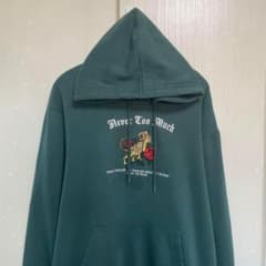 プルオーバー パーカー 虎 薔薇 タイガー フーディー h&m 刺繍 Mサイズ