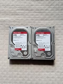 2台セットWD Red Plus 6TB HDD（WD60EFZX）3.5インチ - メルカリ