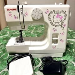 動作確認済】ジャノメ×ハローキティ コンパクトミシン KT-35 箱・説明