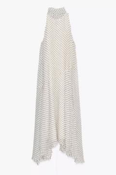 ZARA】完売品ZWCOLLECTION ポルカドットホルターネックワンピース