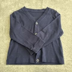 Uniqlo Navy Cardigan / 100cm / 100% Cotton