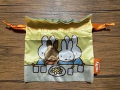 miffy ミッフィー 巾着コレクション スクエア巾着A.B(B×3個)のサムネイル