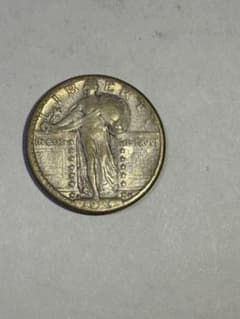 アメリカ 25セント銀貨 1924S 古銭 クォーターダラー 希少 レアコイン