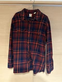 【Levi’s】ネイビーオレンジチェックネルシャツのサムネイル