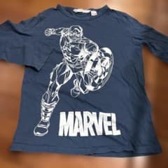 H & M MARVEL 캡틴 아메리카 긴 소매 컷소우 140cm