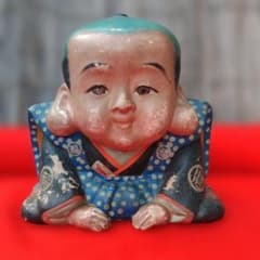 福助　土雛　古置物　商売繁盛　レトロ雑貨 福助 土雛 古置物 商売繁盛 レトロ雑貨 - メルカリ