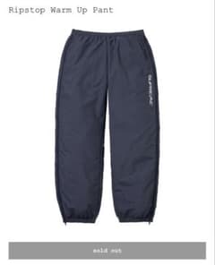 26ss Supreme Ripstop Warm Up Pant Navy M - メルカリ