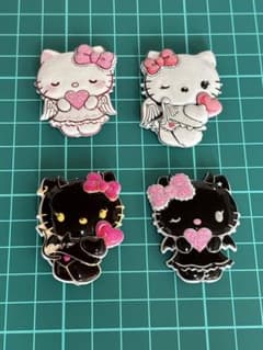♡ エンジェル風立体ビーズパーツ 4個セット ♡のサムネイル