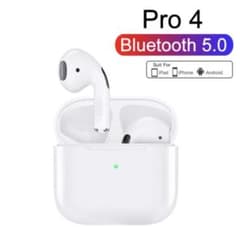 Pro4 ワイヤレスイヤホン　ブルートゥース　ホワイト箱ありのサムネイル