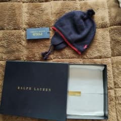 POLO RALPH LAUREN ニット帽 ポンポン付き 耳当てのサムネイル