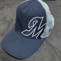 千葉ロッテマリーンズ　NEW ERA ネイビー メッシュベースボールキャップのサムネイル
