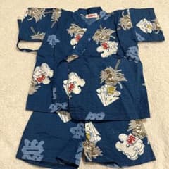 子供甚平 青 95cmのサムネイル