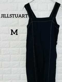 ジルスチュアート ジャンパースカート 黒 M ステッチ ロング