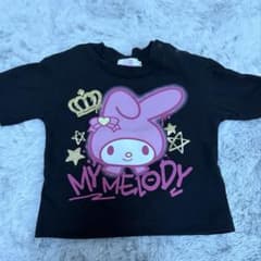 マイメロディ 半袖Tシャツ ブラック 80のサムネイル