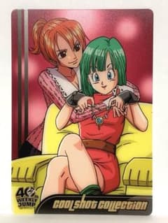 ドラゴンボール×ワンピース ジャンプ40周年 森永ウエハース 12 ブルマ