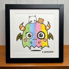 原画一点物】「諦めなかった先にある景色」猫の絵 絵画 動物画 ポップ