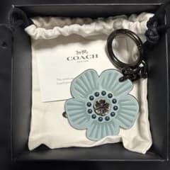 COACH 水色 花型 キーホルダーのサムネイル
