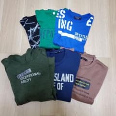 長袖Tシャツ　トレーナーまとめ売り 160のサムネイル