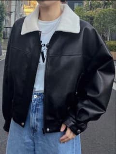 ブルゾンジャケット　ファー付きのサムネイル