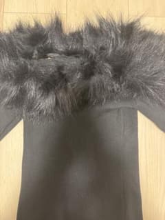 GRL ファー付きニット ブラックのサムネイル