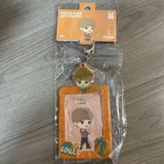 bts tinytan jin photo card key holder