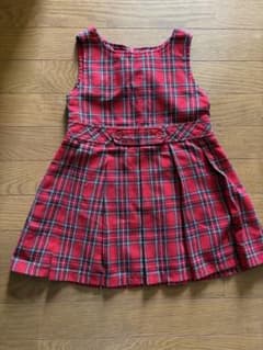 esprit キッズ チェック柄 ワンピース 110cm