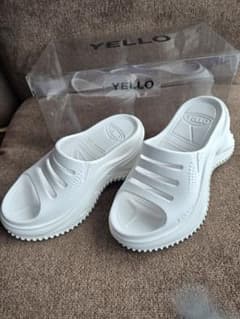 YELLO PLATFORM SANDALS M 白 プラットフォームサンダル YELLO PLATFORM SANDALS M 白 プラットフォームサンダル - メルカリ