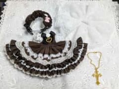 恋鞠堂様製1/12ドール服　オビツ11等　ブラウンのサムネイル