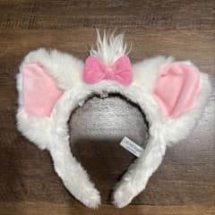 ディズニー　カチューシャ マリーちゃん リボン　ピンク
