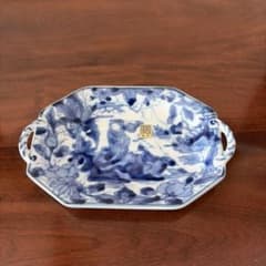 三洋陶器 龍峰窯 花風流 青花手付皿 八角皿 深皿 小皿 5枚 - メルカリ