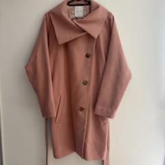 毛80% Lサイズ BLISS POINT レディースコート 暖かい ピンクのサムネイル