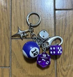 【未使用】キーホルダー チャーム ダイス メタル ストリートのサムネイル