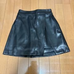 Heather Mini Skirt, Black, Size S