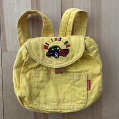 MIKI HOUSE ミキハウスリュック 1990年代　オールドミキハウス MIKIHOUSE オールド ミキハウス リュック レトロ 90〜00年代 黄色