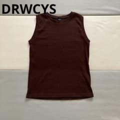 DRWCYS ドロシーズ　リブタンクトップ ブラウン　ノースリーブ　綺麗めのサムネイル