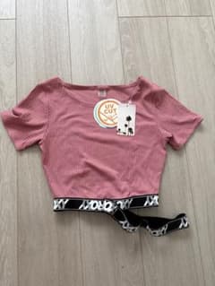 ROXY リブ クロップドTシャツ ピンク Sのサムネイル