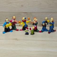フィギュア 【7体セット】ピエロ レトロ メルカリ - 道化師 レトロ ミニフィギュア ピエロ まとめ売り アンティーク　クラウン 置物