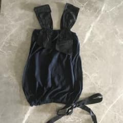 PRADA☆リボン付きノースリーブトップス☆ネイビー☆38 - メルカリ