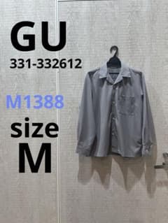 M1388 GU 331-332612 長袖オープンカラーシャツ - メルカリ