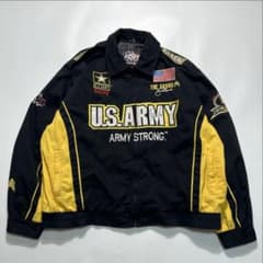 00s〜 US ARMY レーシングジャケット L 黒黄 アーミー 米軍7682 00s〜 US ARMY レーシングジャケット L 黒黄 アーミー 米軍7682 - メルカリ