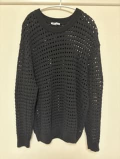 ZARA ブラック メッシュセーターのサムネイル