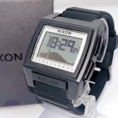 美品 可動品 NIXON BASE TIDE PRO 黒 タイドグラフ 防水 - メルカリ