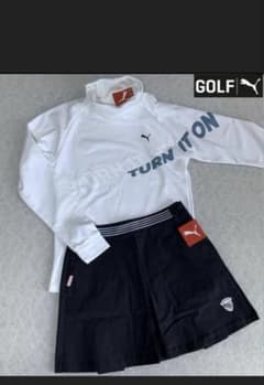 PUMA GOLF 秋冬【Ｌ】 ハイネック長袖シャツ＆ハイストレッチスカートのサムネイル