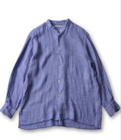ヨ*ー様 ドゥルンの横糸アムンゼン フリンジシャツ くすんだpurple