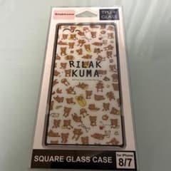 リラックマ iPhone 8/7 スクエアガラスケースのサムネイル