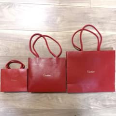 Cartier カルティエ ショップ袋 ショッパー 3枚セット - メルカリ