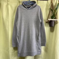 AZUL by moussy スウェットワンピース M グレー フード付き