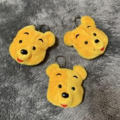 プーさん顔型キーホルダー3個セットのサムネイル