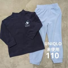 未使用　ユニクロ　フリースパジャマ 110のサムネイル
