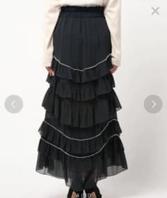 SNIDEL シースルーティアードスカートのサムネイル